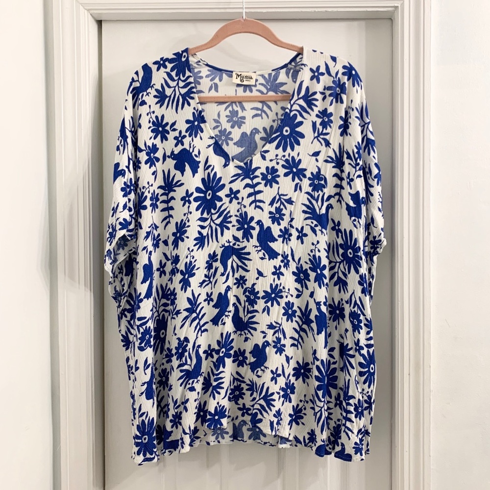 Floral Bird Blouse